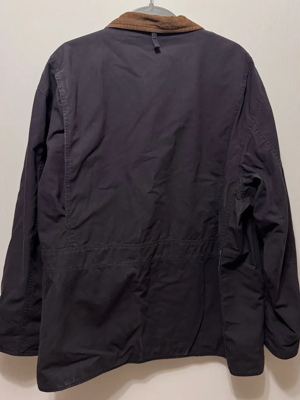 Vintage American Eagle Men’s Canvas Barn Chore Coat Flannel Lined Navy Size XL